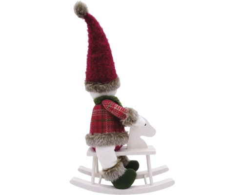 Lafiora decoratief sneeuwpopbeeldje, 44 cm hoog