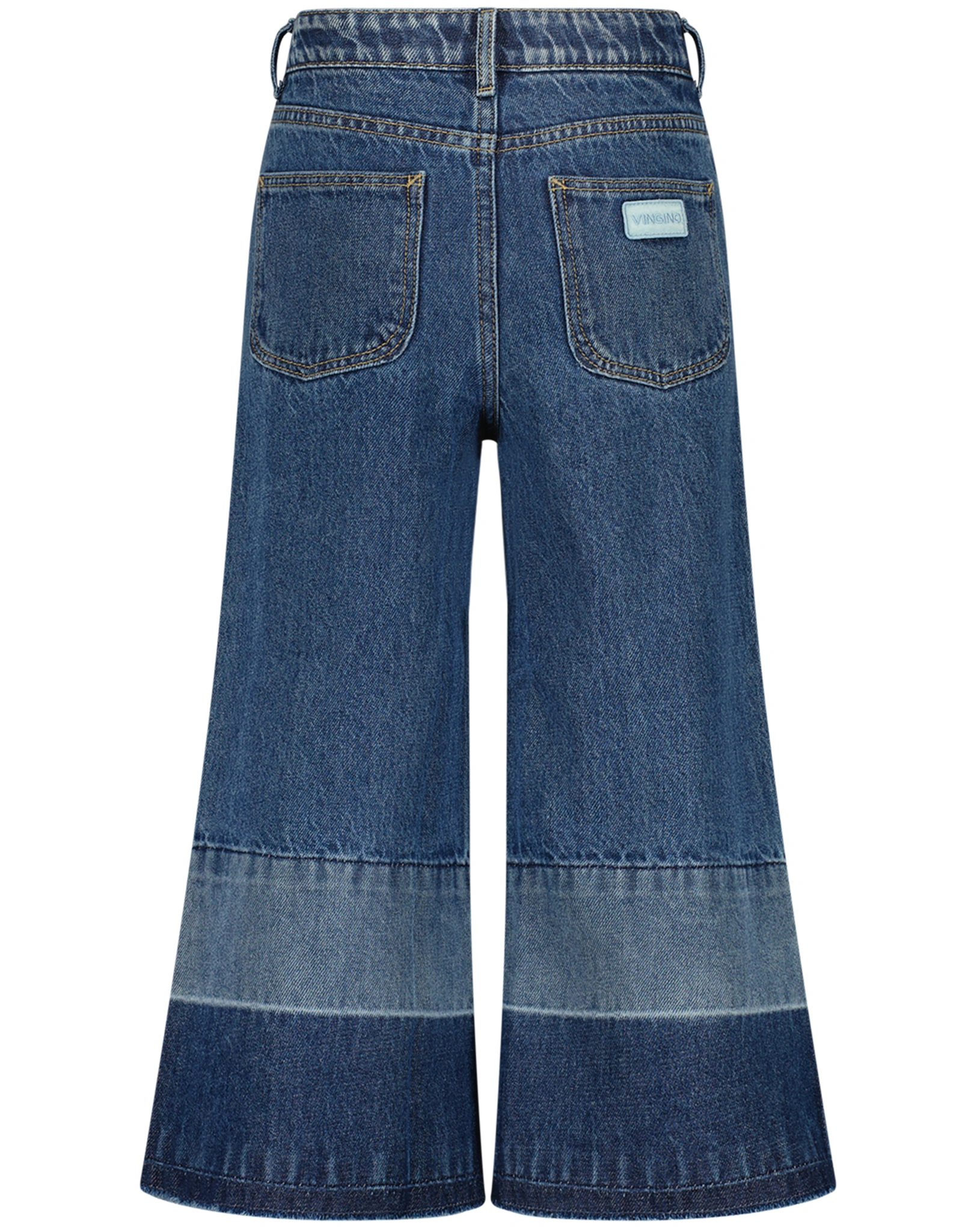 Jeans-Hose CLOE Wide Leg Cropped in mid blue wash