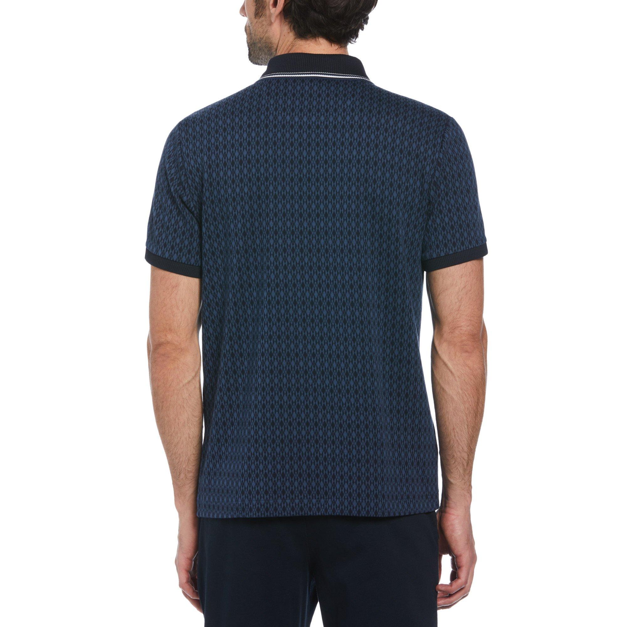 Original Penguin All Over PrintquarterZip Polo Shirt