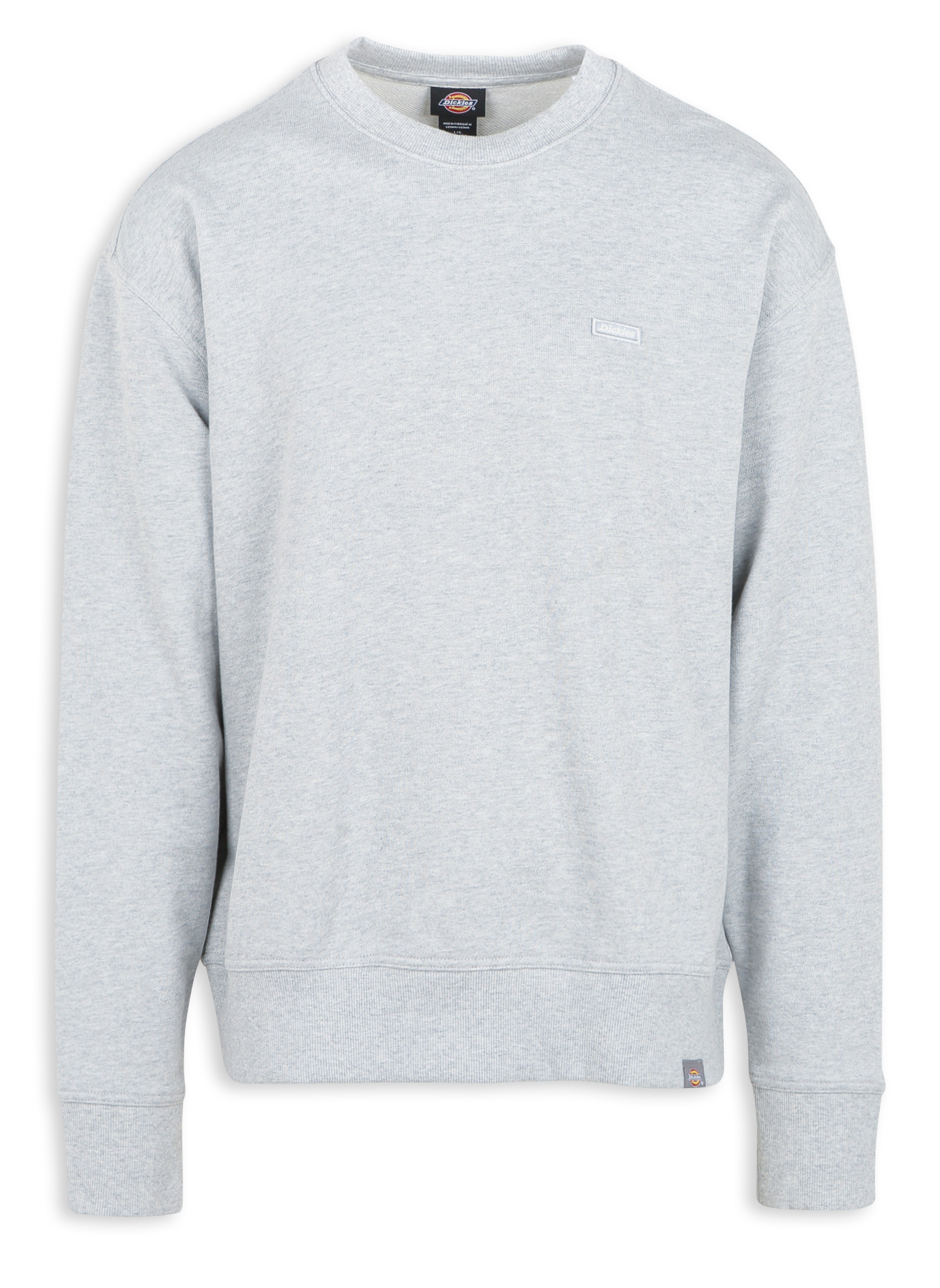 CLANCY - Sweat col rond ample en coton | Gris