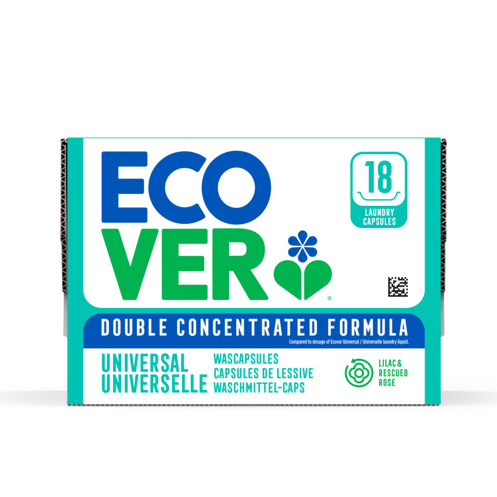 Ecover Wascapsules Universal Lilac & Rescued Rose18 stuks