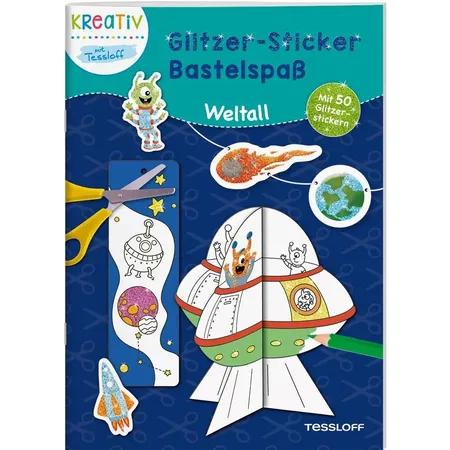 Tessloff Glitzer-Sticker Bastelspaß.Weltall