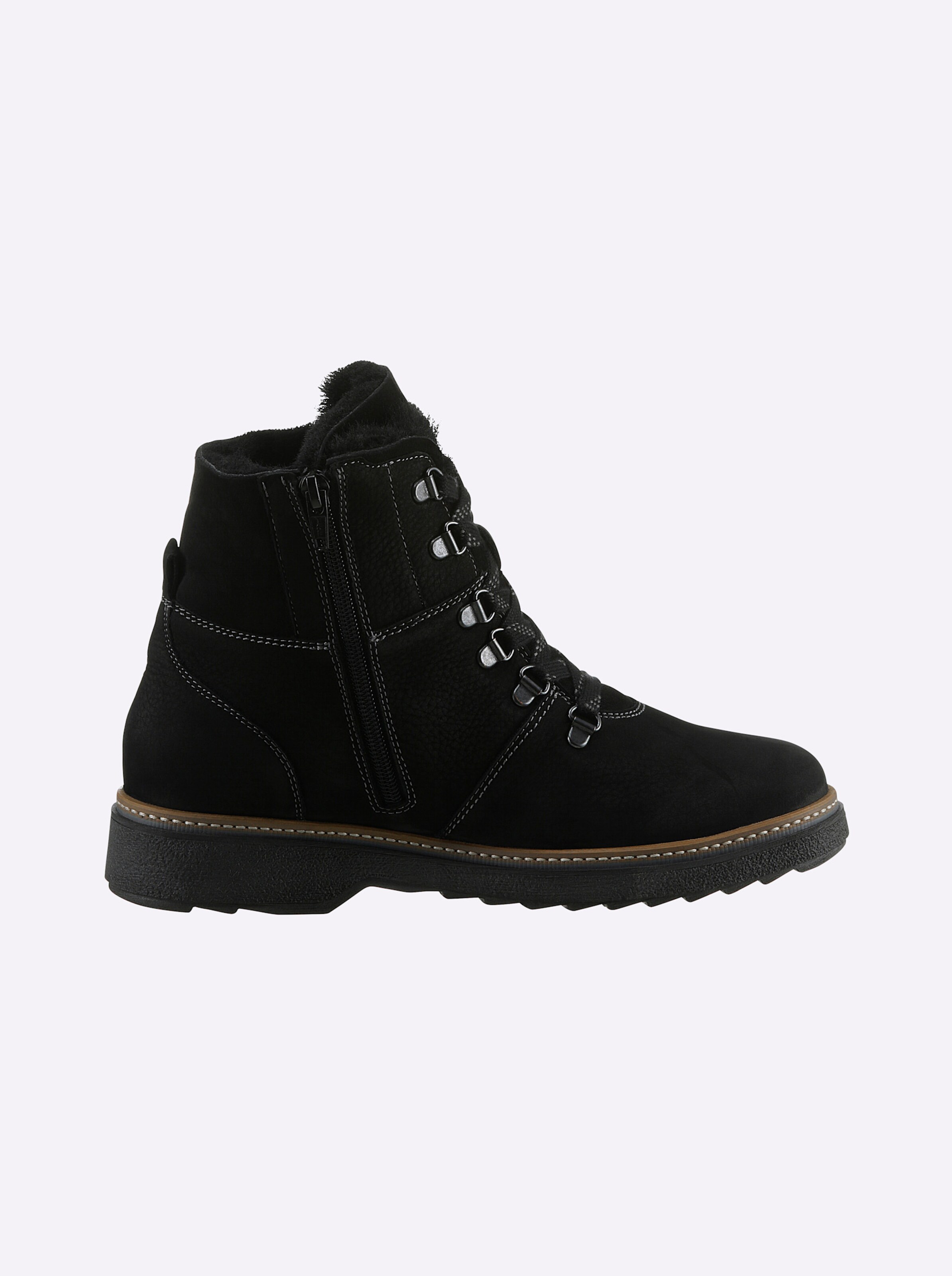 Waldläufer Stiefelette in schwarz