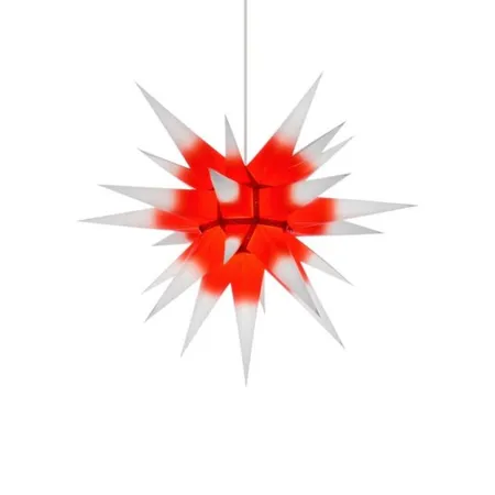 Herrnhuter Innenstern i6 weiß/roter Kern, 60cm, ohne Kabel