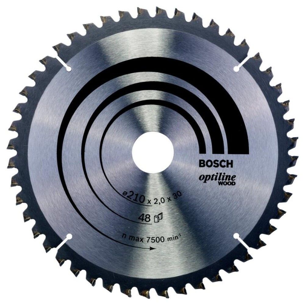 SIRKELSAGKLAD BOSCH210X30MM 48T BOSCH WOOD -5GR