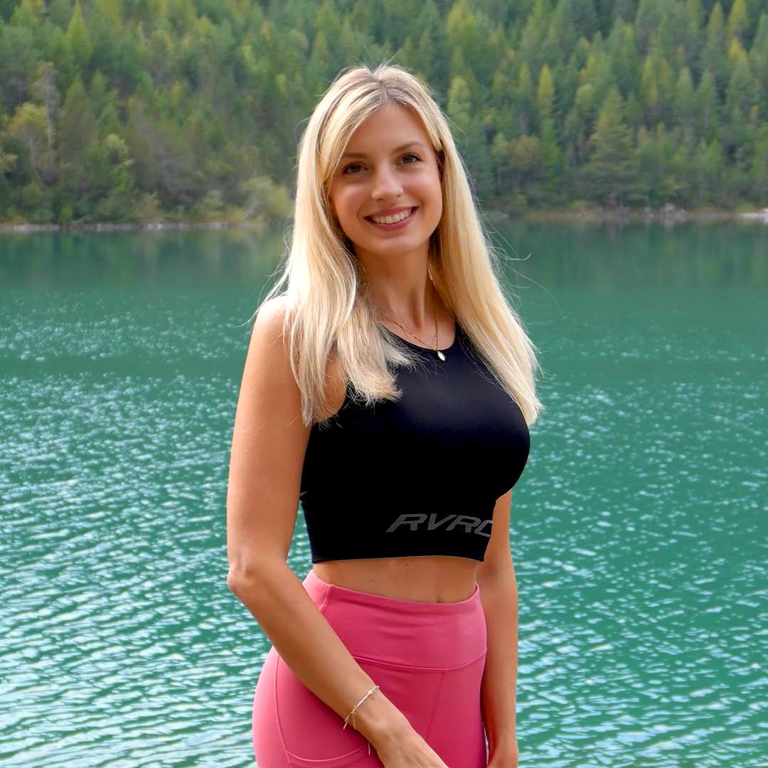 Descent Seamless Crop Top Dame Black