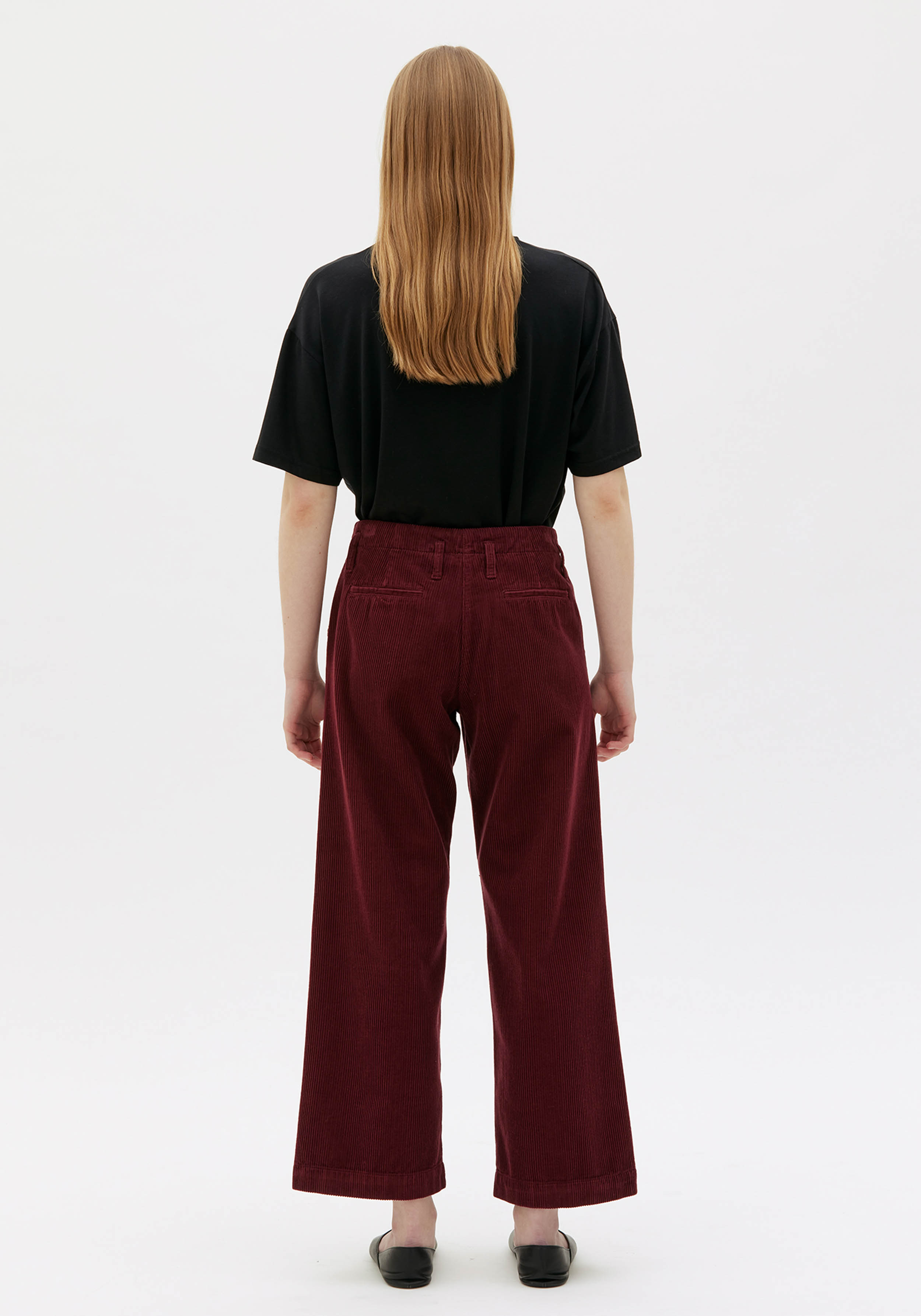 Maska Cord-Hose Lail Corduroy Bordeaux