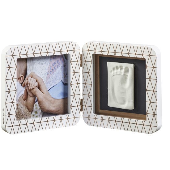 My Baby Touch cadre 2 volets   Blanc        de               Baby Art