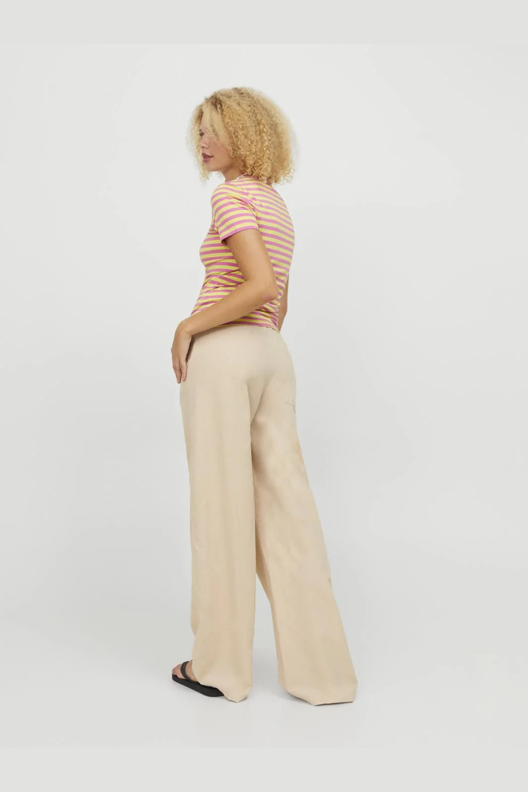 Jjxx Jxflora Linen Blend Pant Sn 4388891 cement