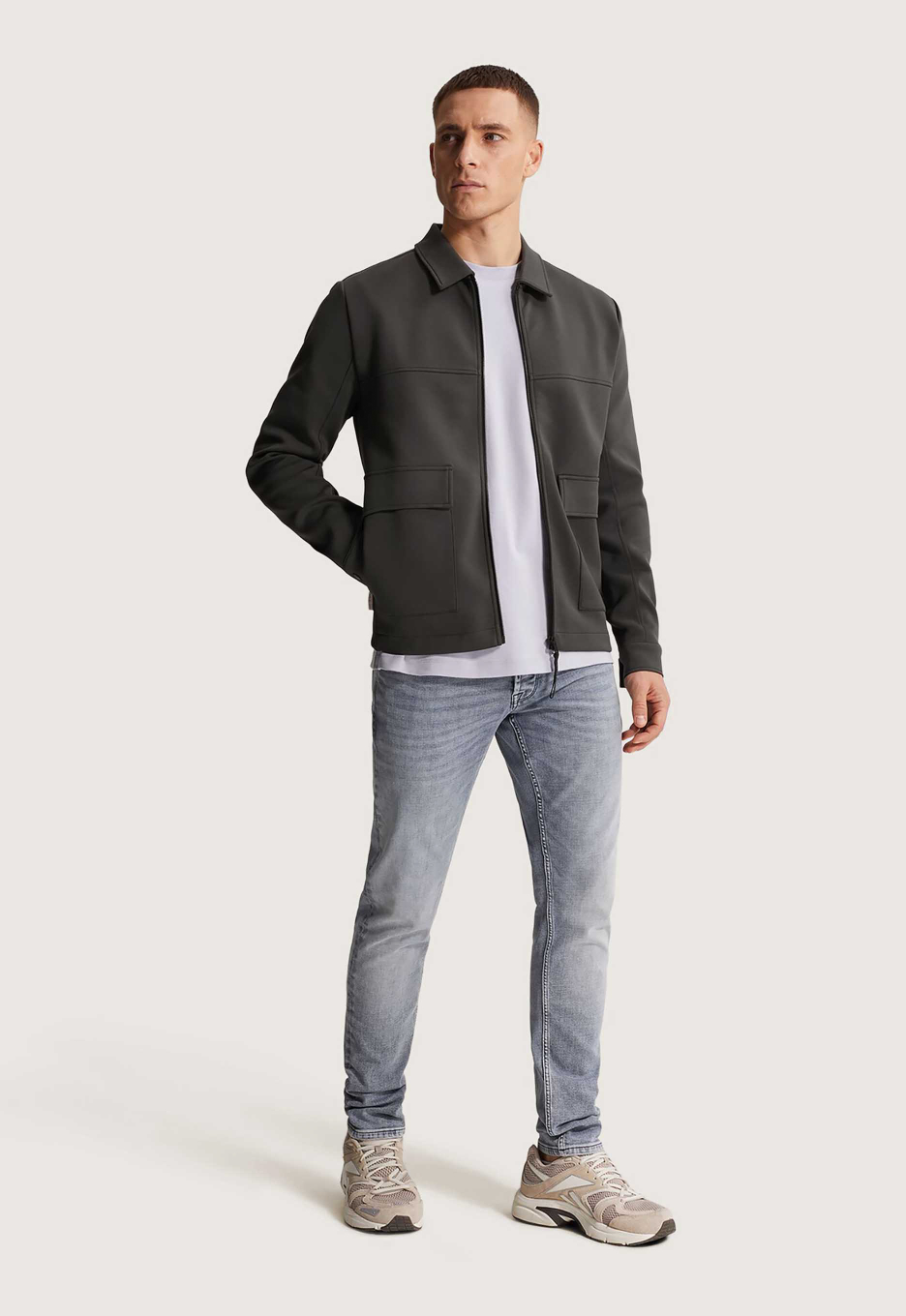 Cast Iron Interlock Zip Jacket
