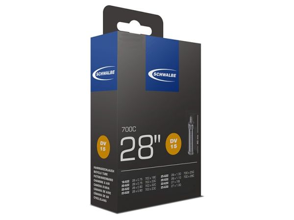 Schwalbe Cykelslange 700x18/28C, 40mm Dunlop Ventil (DV15)