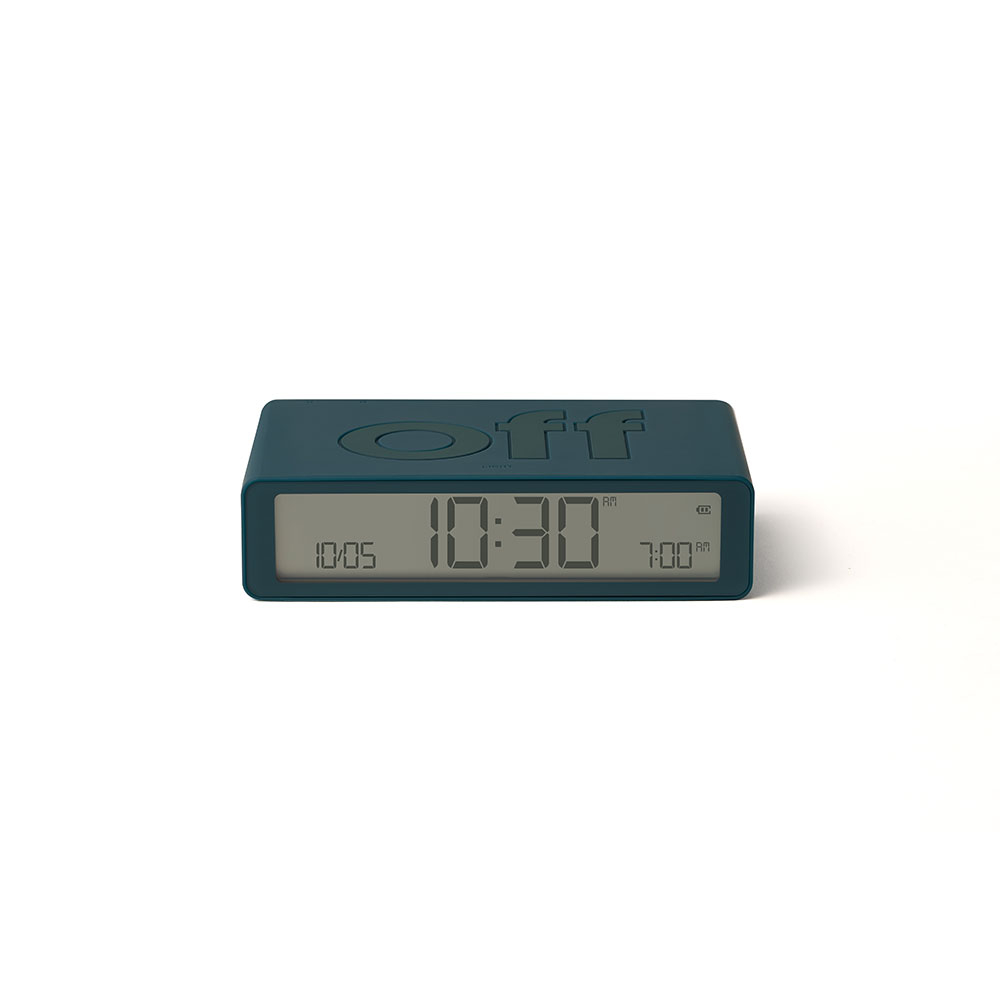 Flip Classic Digitaler Wecker Nachttisch Uhr mit LCD Display (LEX-LR157BF9) - Duck Blue