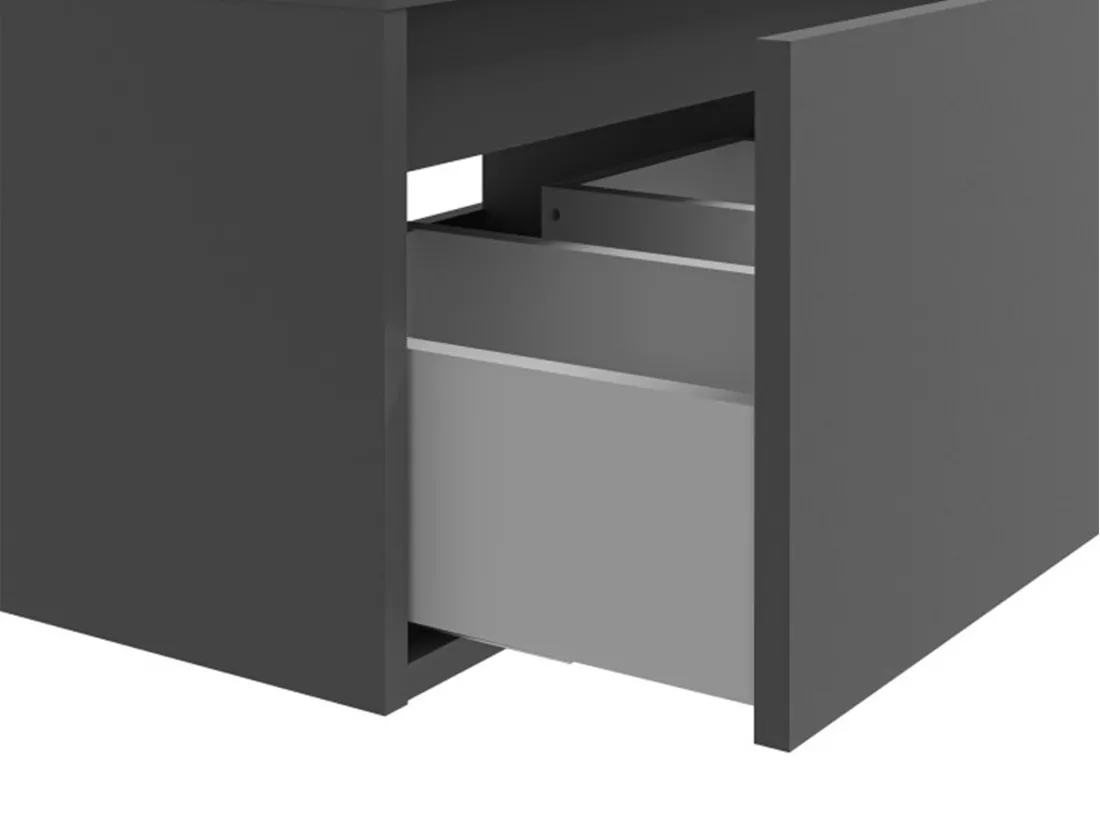 Meuble sous vasque suspendu - Coloris gris anthracite - L150 cm - ISAURE II