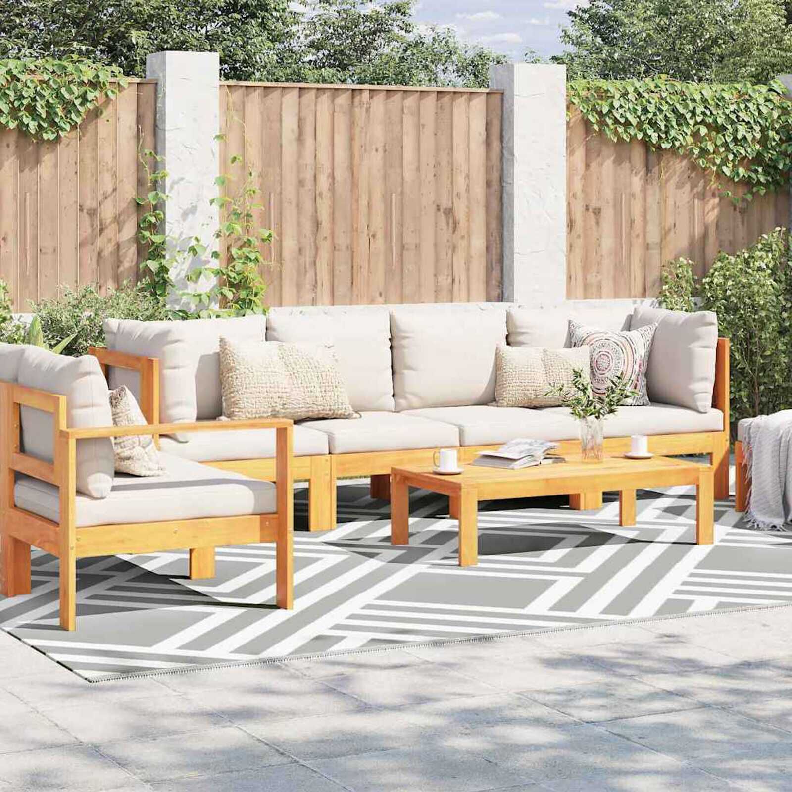 vidaXL Buitenkleed ARAKIL 300 x 400 cm PP grijs