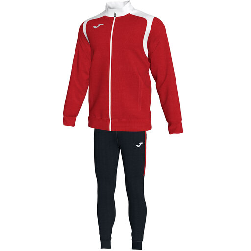 Conjunto de treino Joma Championship V, vermelho e branco.