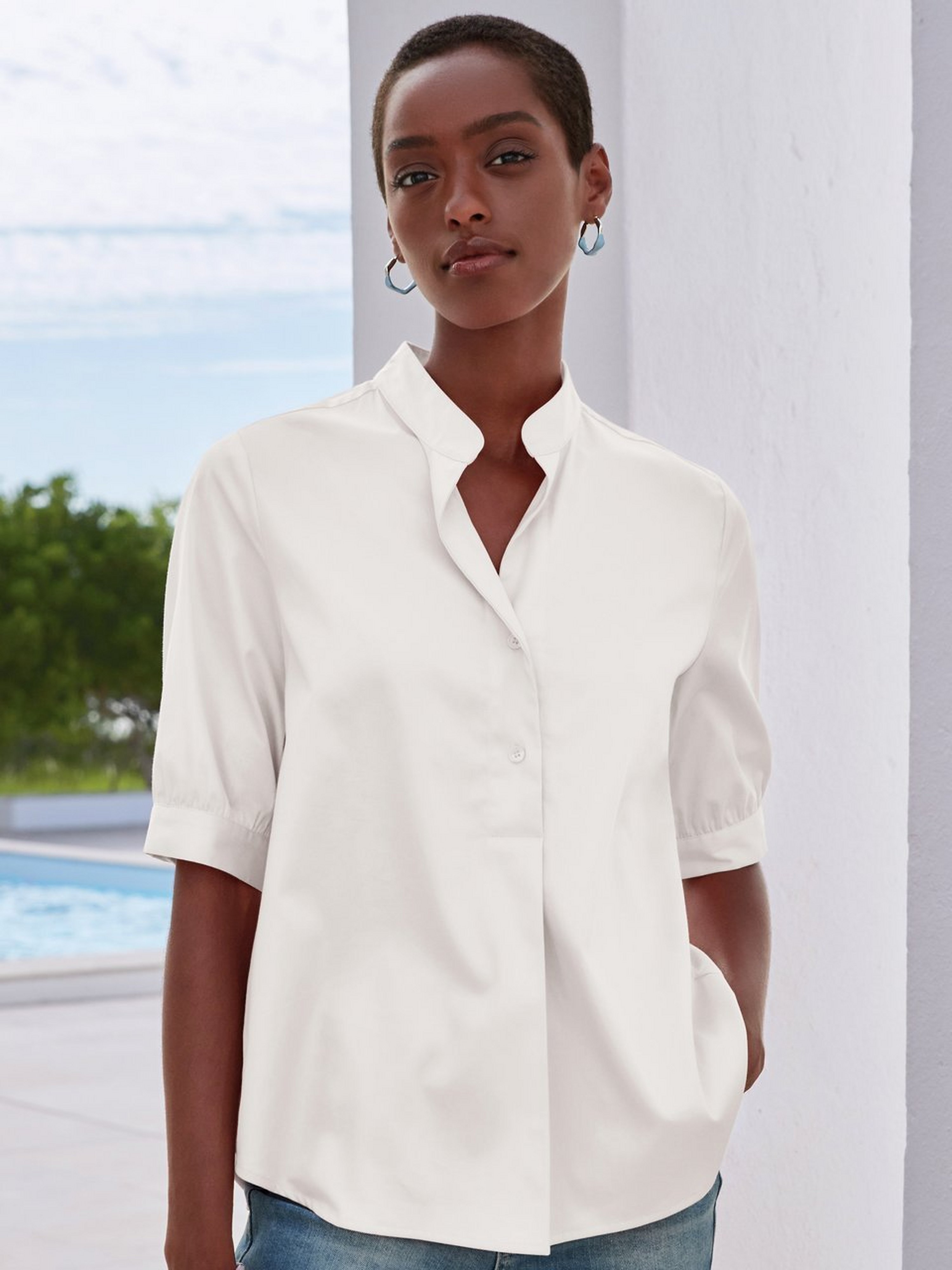 Bluse mit 1/2-Arm