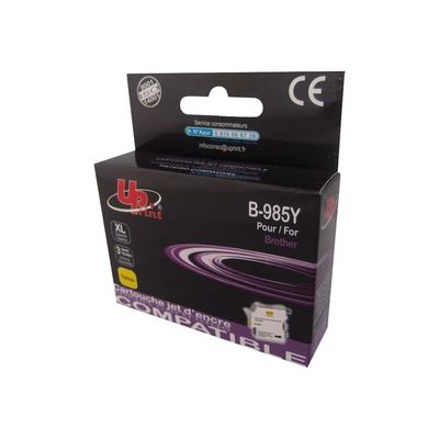 Cartouche compatible Brother LC985 - jaune - Uprint