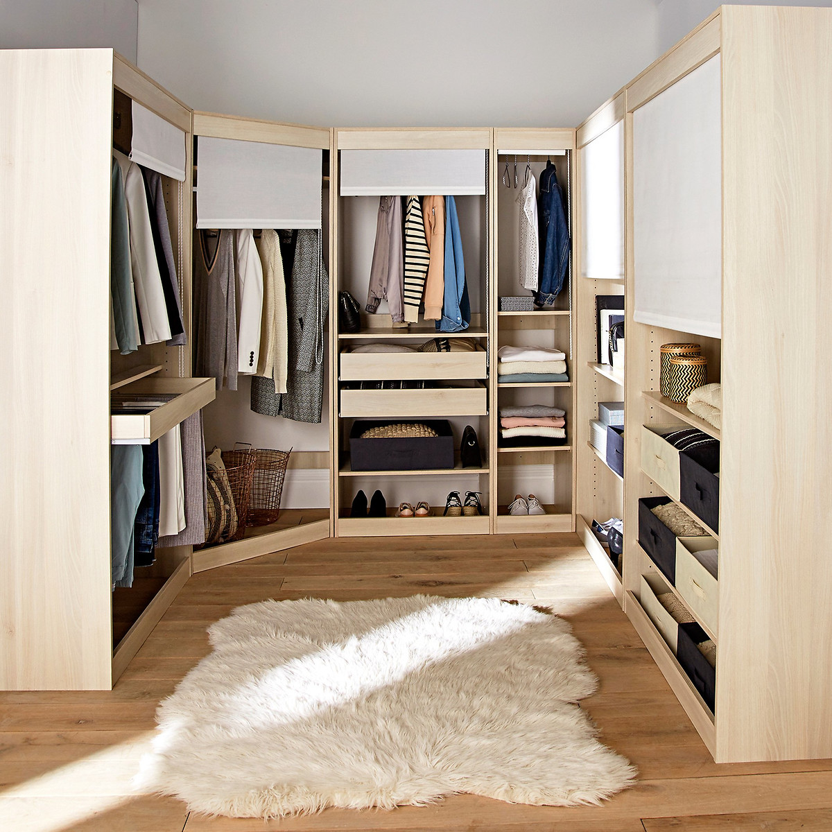 LA REDOUTE INTERIEURS<br>Módulo de vestir, roupeiro + 1 prateleira, Construir