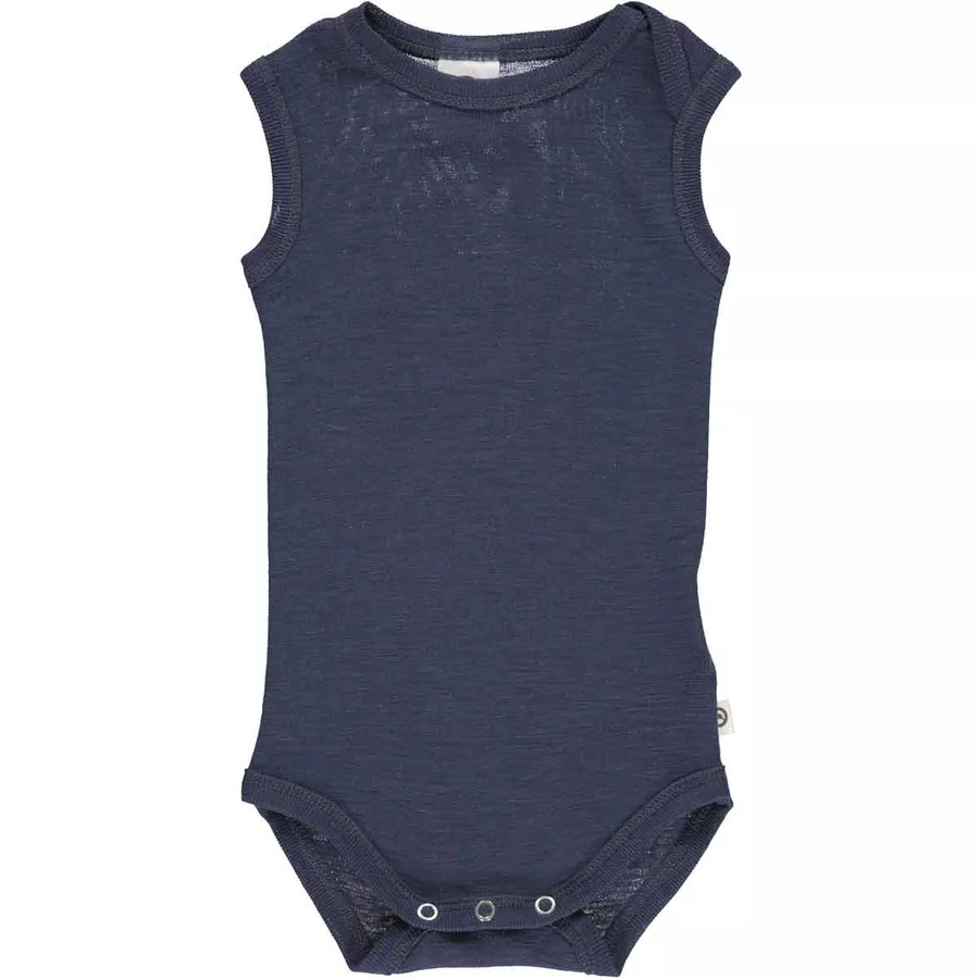 Müsli Body aus Merinowolle blue