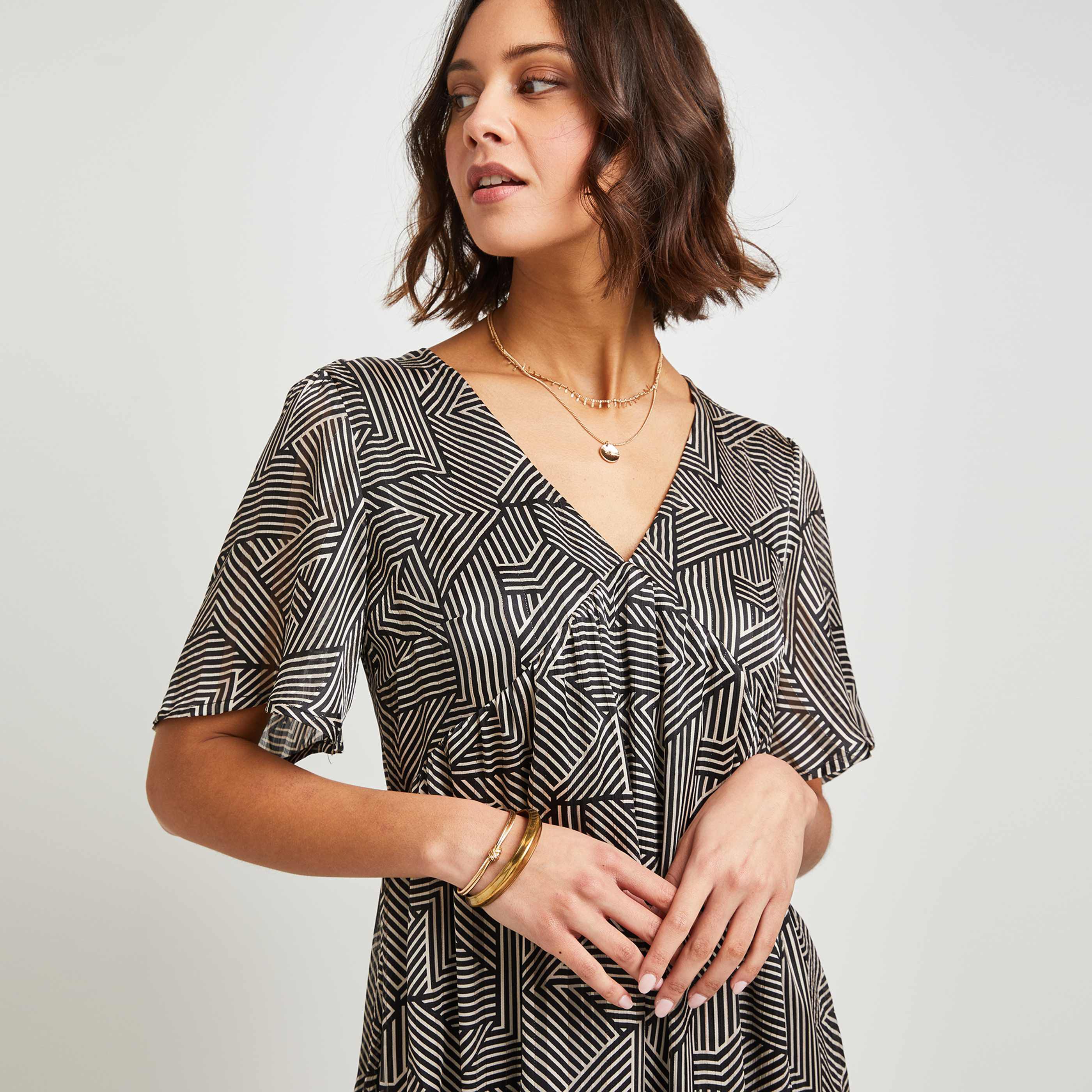 Robe fluide femme - NOIR