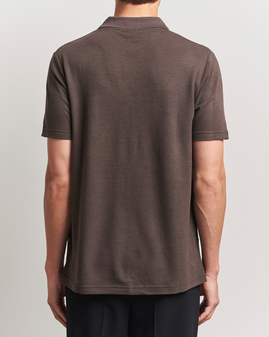 NN07 Paul Cotton/Lyocell Polo Coffee