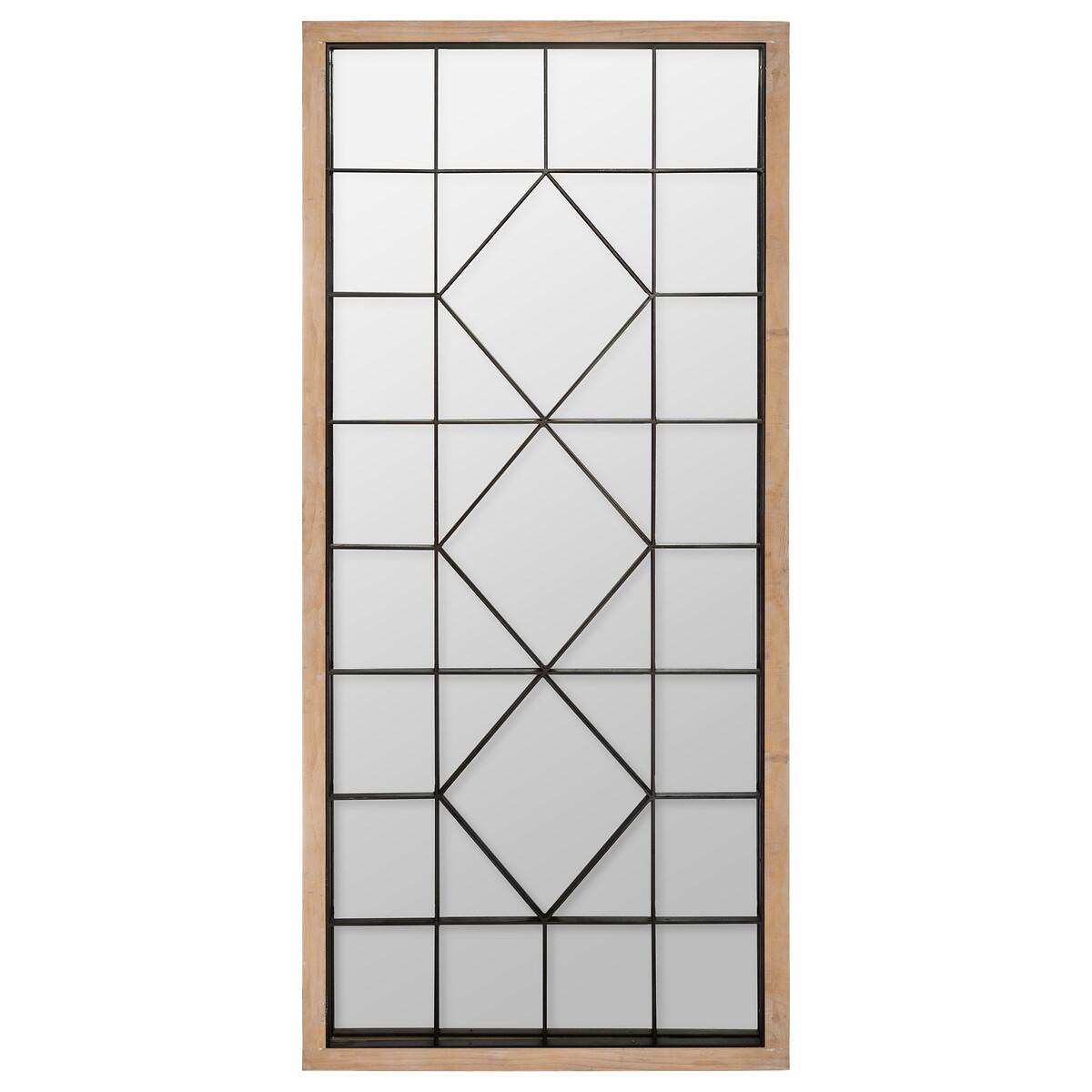 MIROIR BOIS ET METAL D.71X165CM