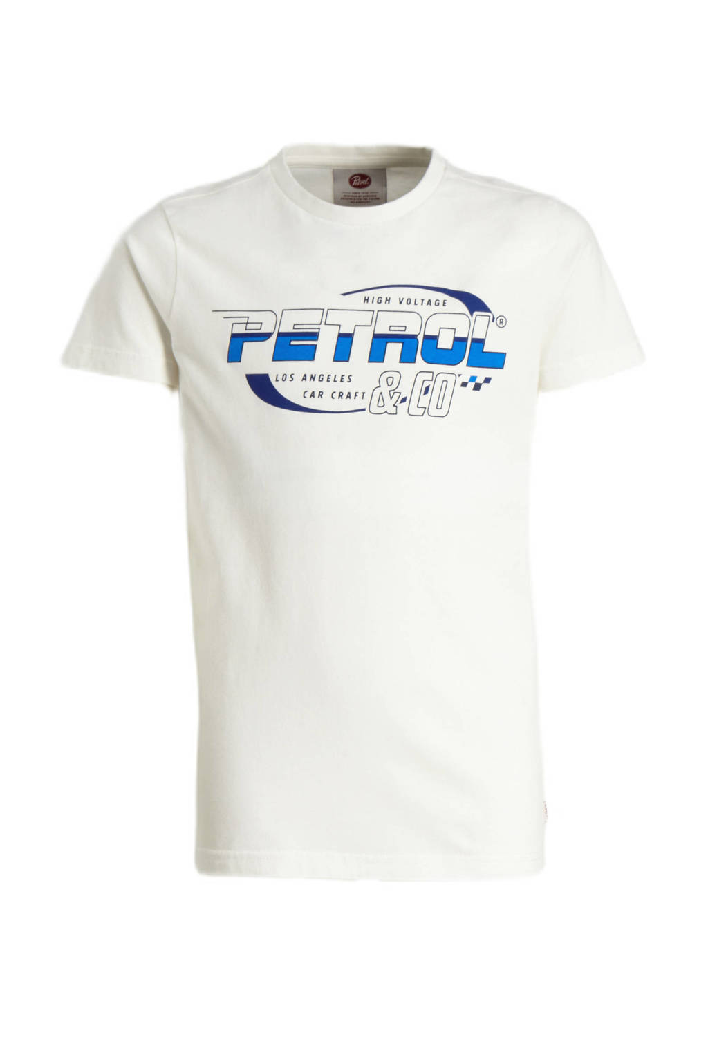 Petrol Industries T-shirt met logo krijtwit
