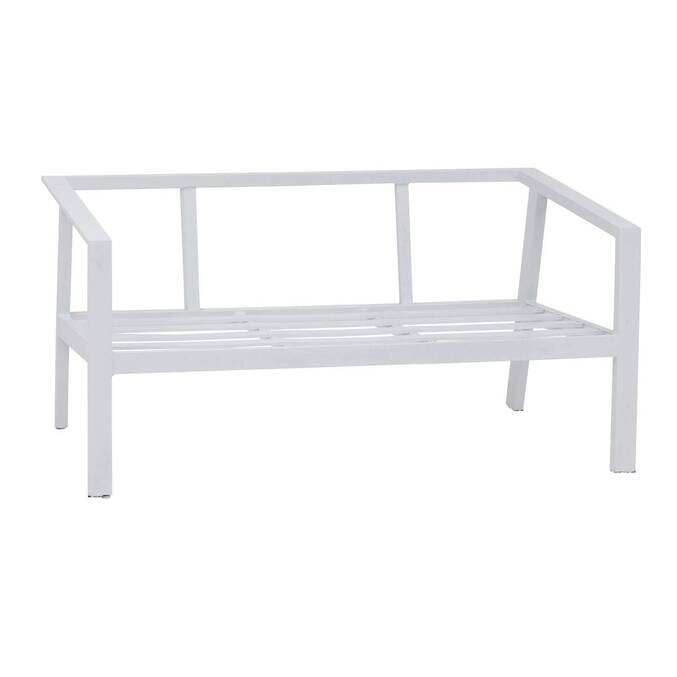 Canapé de jardin PAVANE Beige ficelle & Blanc