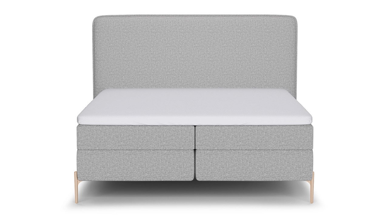 Boxspring Quartz - Linen touch light grey