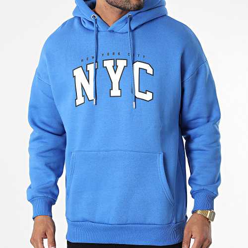 Sweat Capuche 22-K062 Bleu