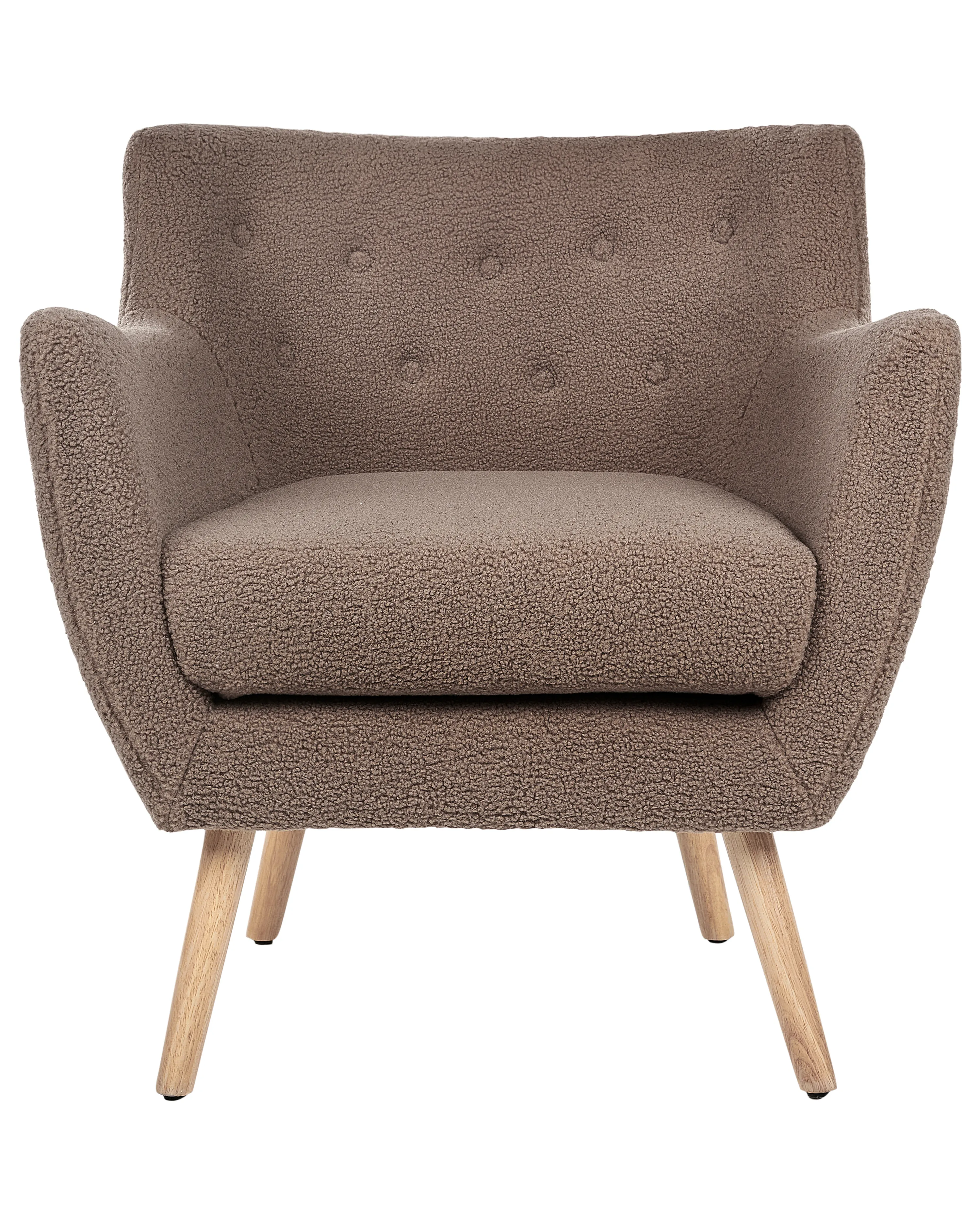Fauteuil DRAMMEN Bouclé Bruin