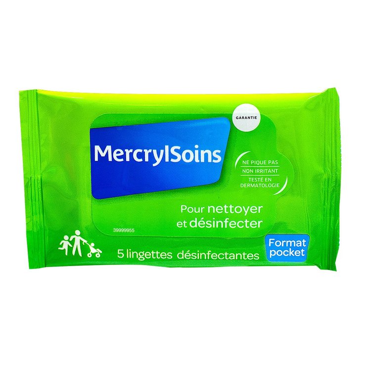 Mercryl soins 5 lingettes