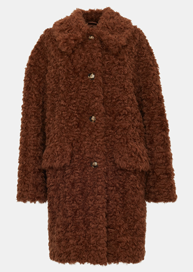 Manteau Maelmarron en fausse fourrure