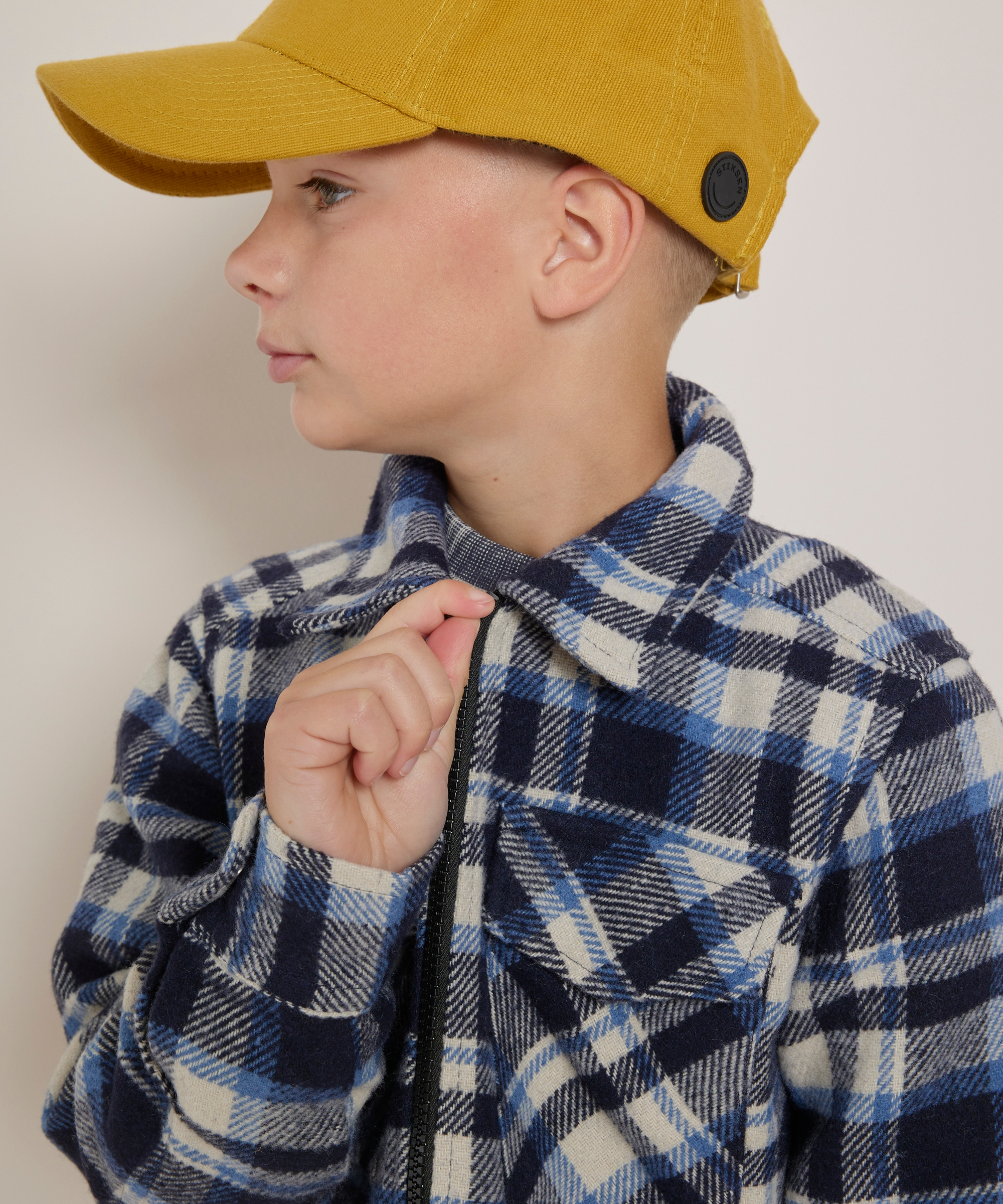 overshirt met ruitjes dessin