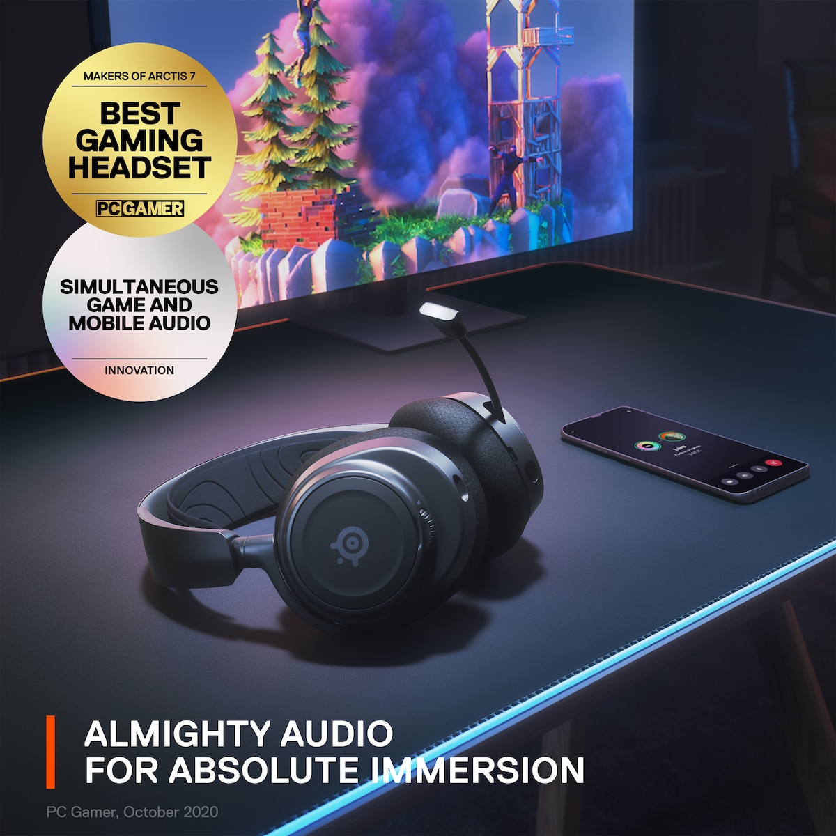 SteelSeries Arctis Nova 7 trådløst gaming headset