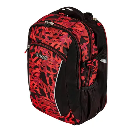 Herlitz Grundschulrucksack Ultimate leer Graffiti Schwarz/Rot