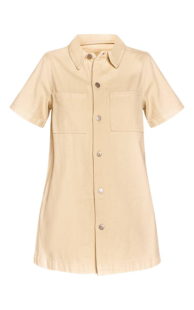Citron Robe Chemise En Denim