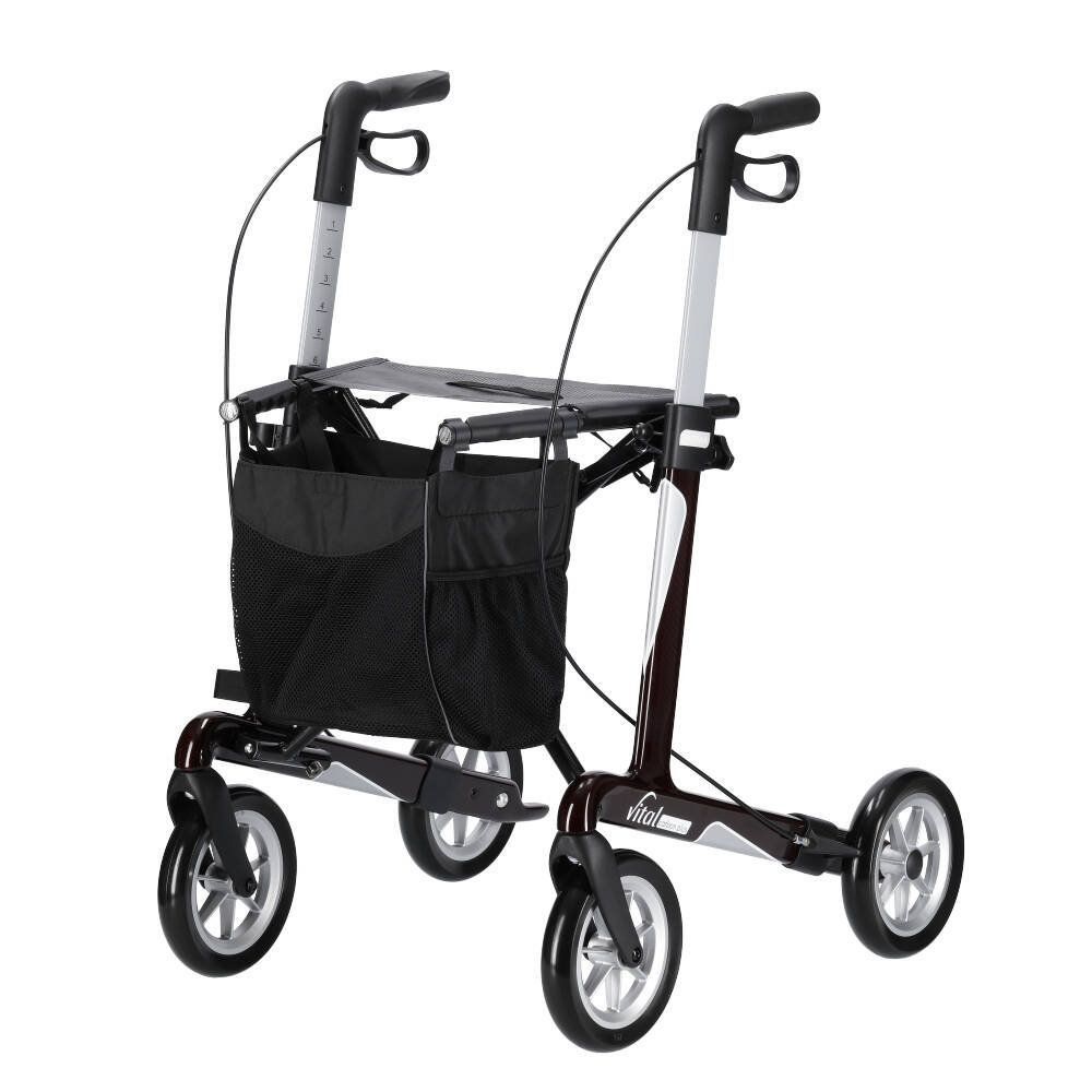 Russka Rollator Vital carbon plus 62 rubinrot