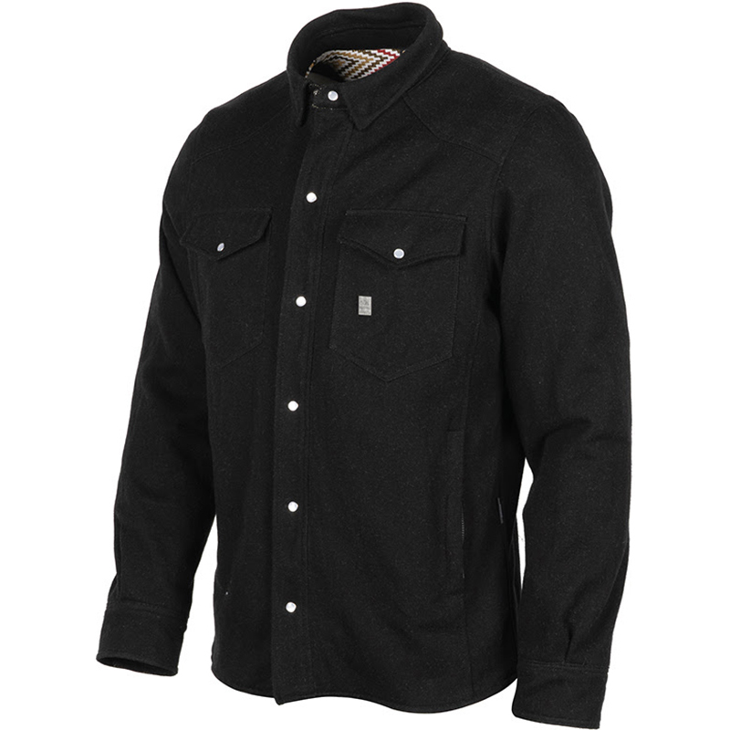 Helstons - Chemise Taylor Tissu Aramide Noir