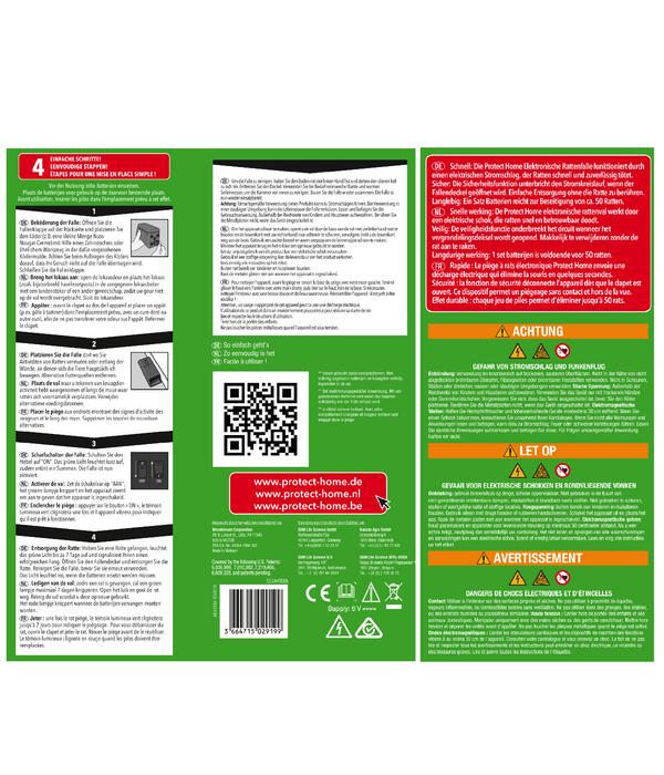 PROTECT HOME Elektronische Rattenfalle, 1 Stk.