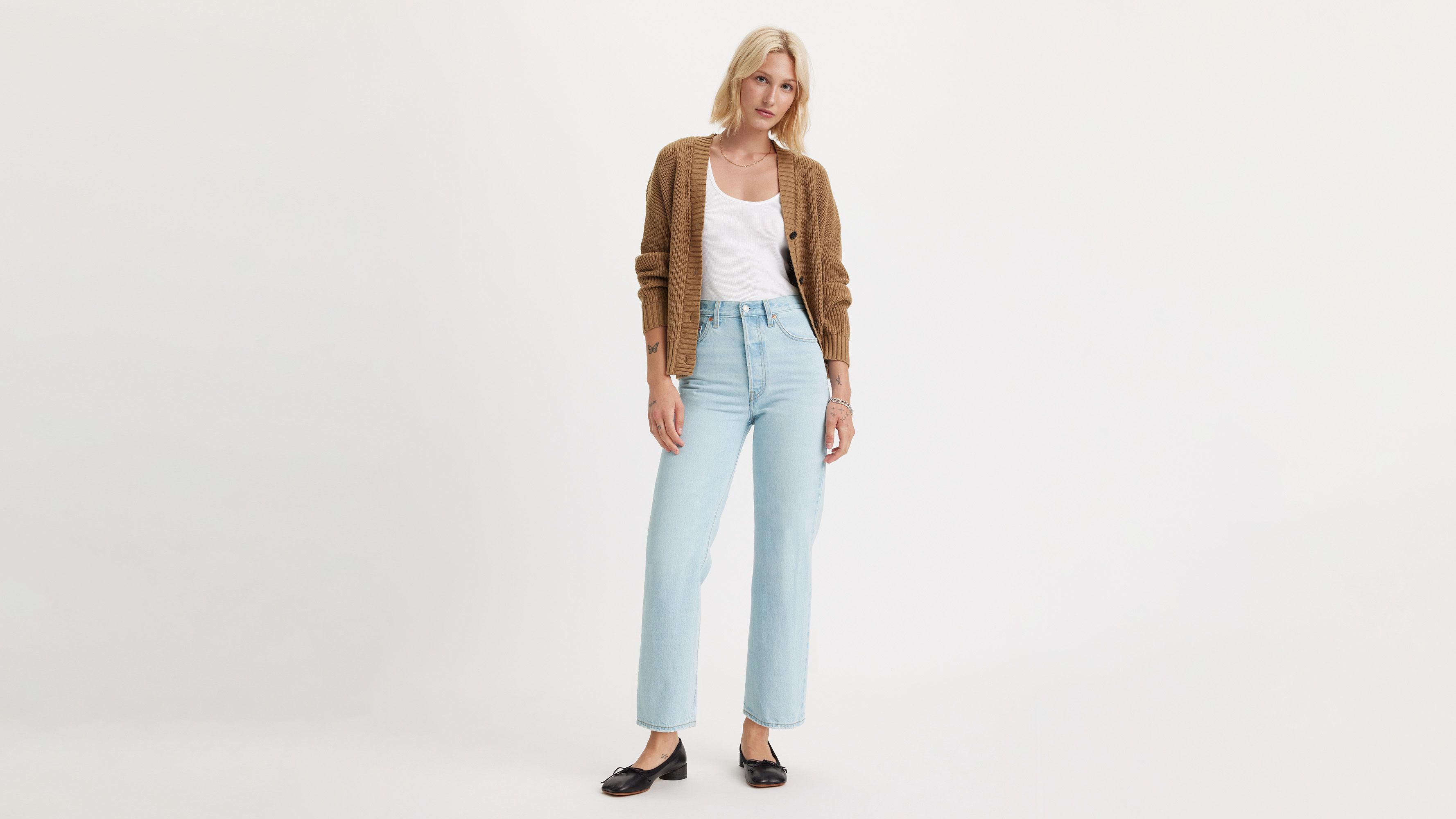 Jean droit Ribcage cheville - Ojai Shore - Bleu