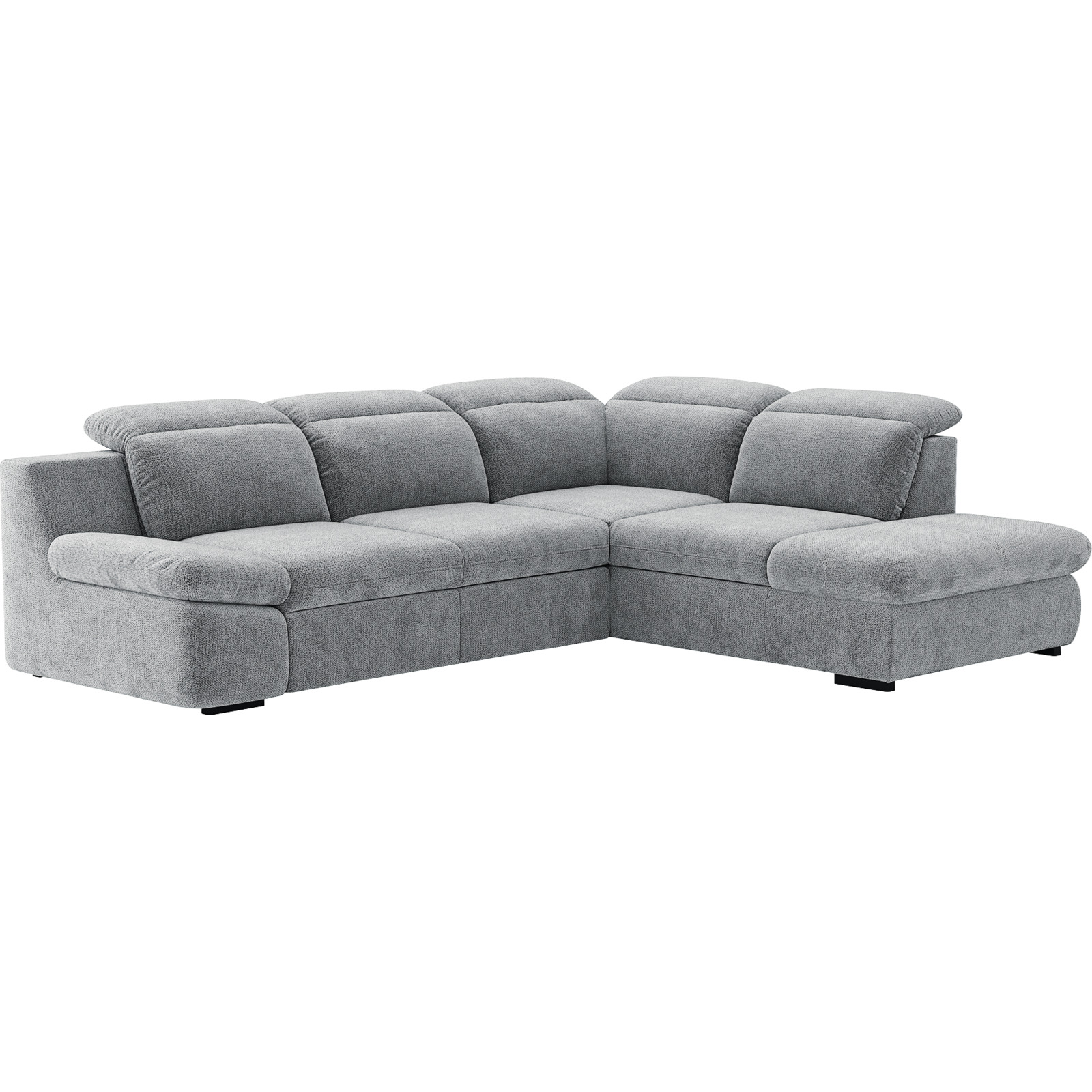 Ecksofa Lorena Stoff, Ottomane rechts