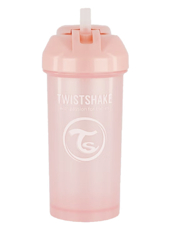 Twistshake Straw Cup 360ml 6+m Pearl Pink