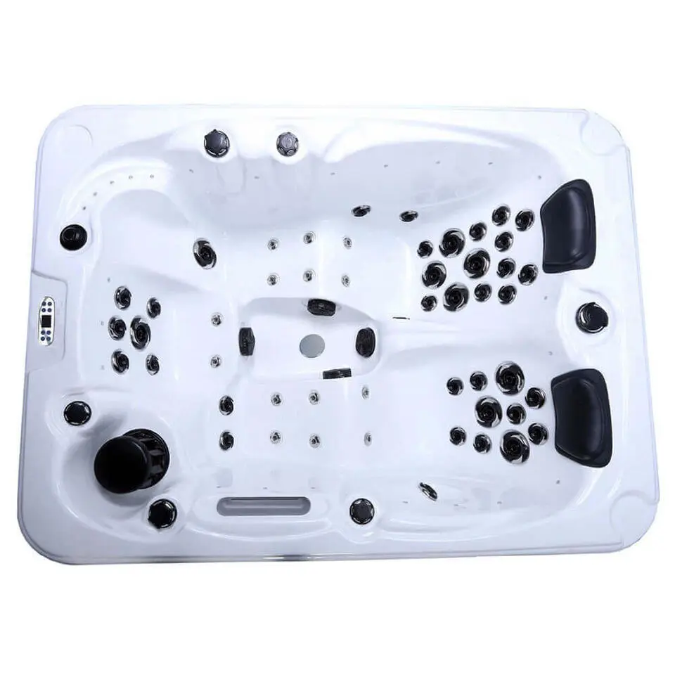 HOME DELUXE Buiten whirlpool BEACH Met treden en thermische afdekking