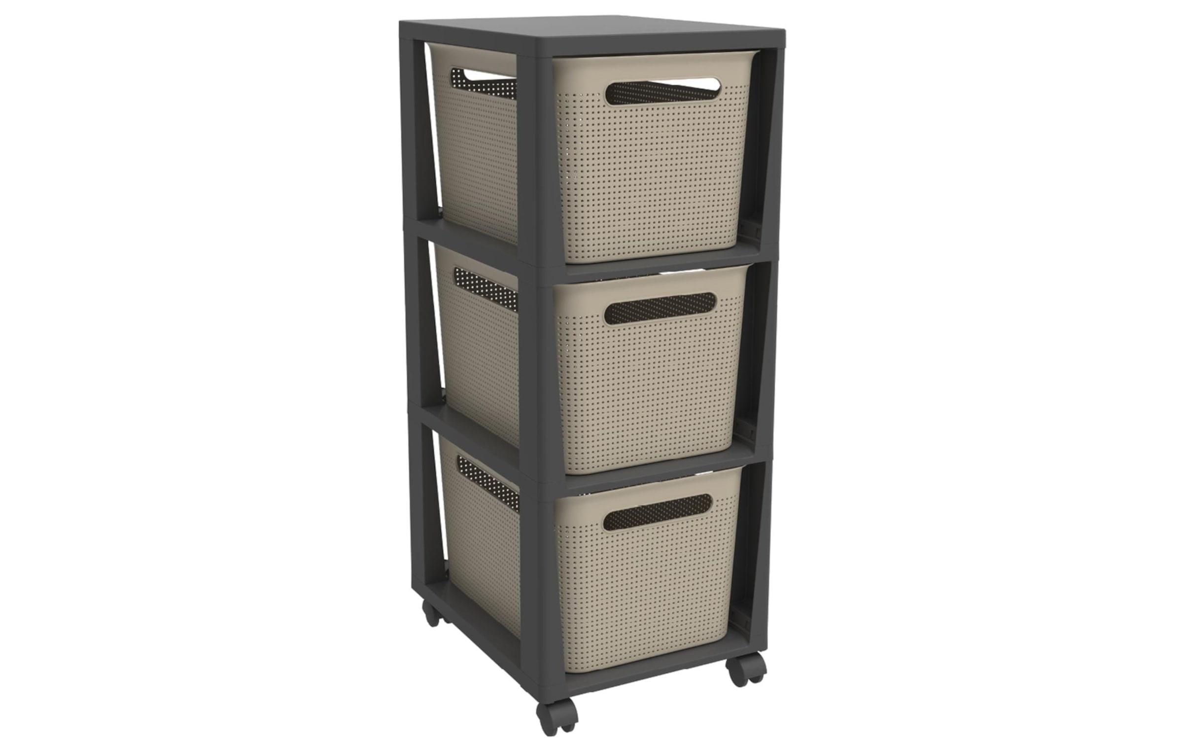 ROTHO Aufbewahrungsbox »Tower 3 x 16 l BRISEN mit Rollen«