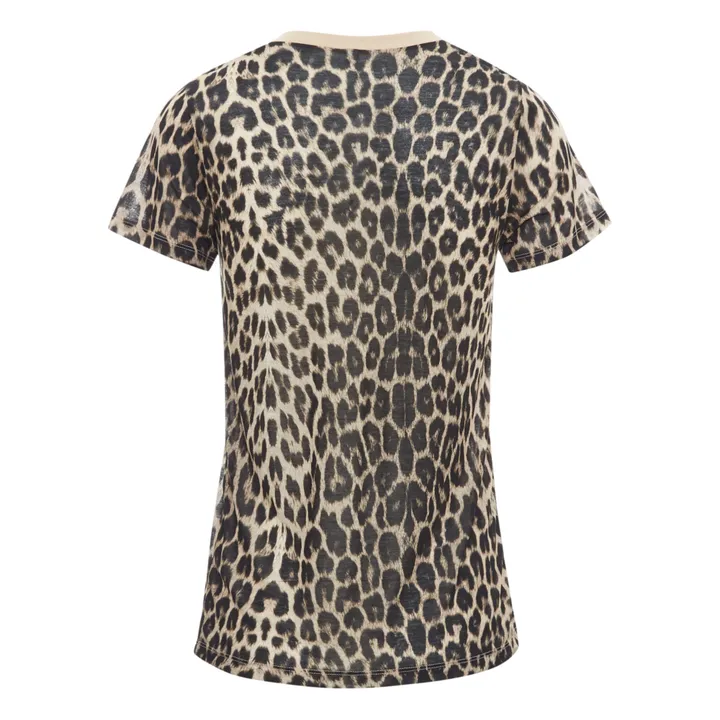 Baserange T-shirt Bamboo Lyocell Imprimé | Léopard