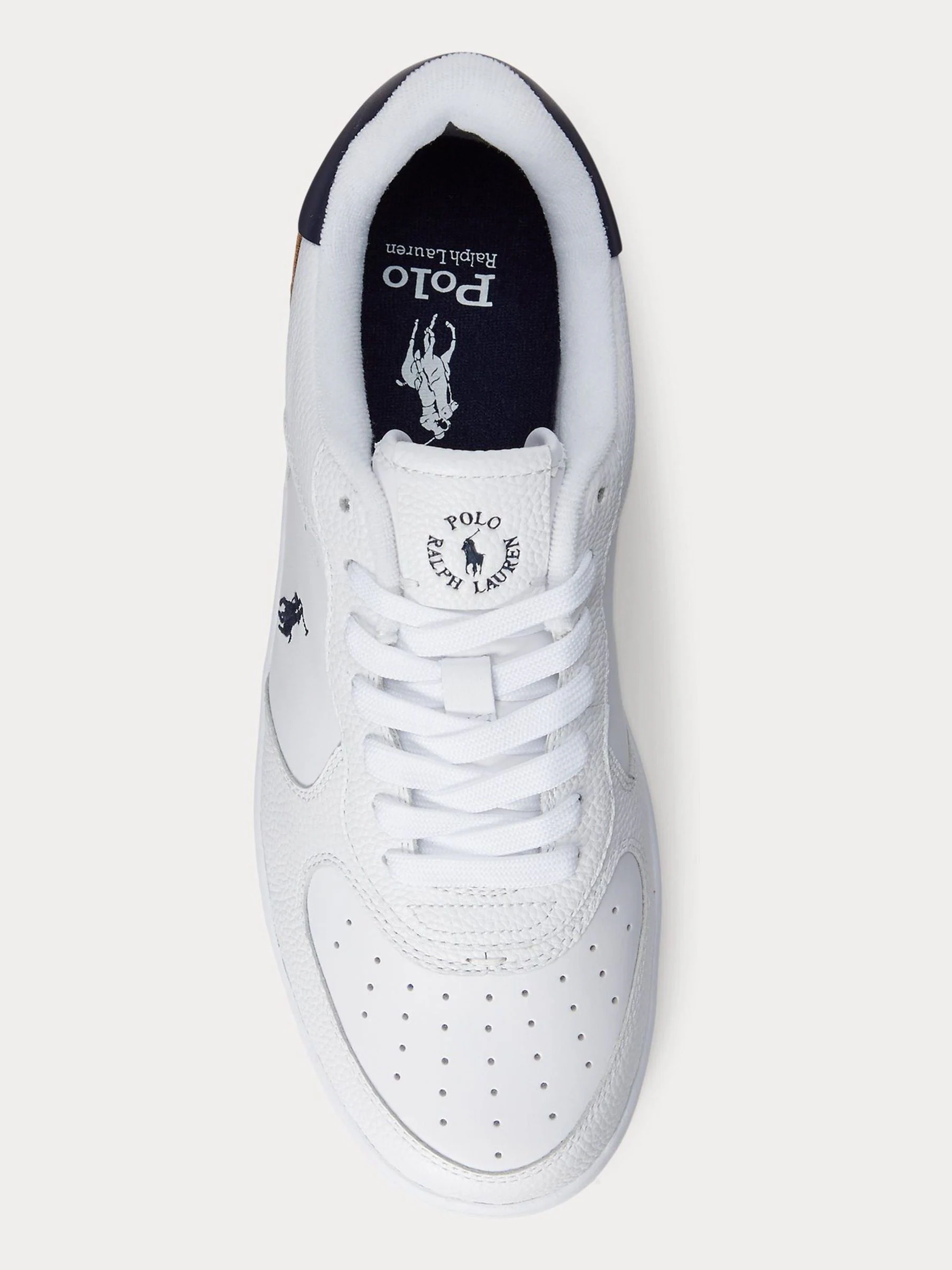 Wit - Polo Ralph Lauren - Masters Court - Leren sneakers