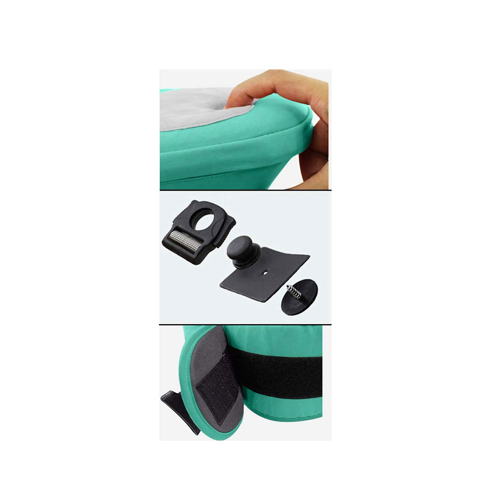 Ergonomische Hüftsitz Babytrage Tragesystem mit Schmetterlings Drehschnalle (bis 20 kg) - Grau
