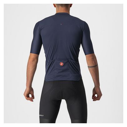 Maillot Manches Courtes Castelli Prologo 7 Bleu