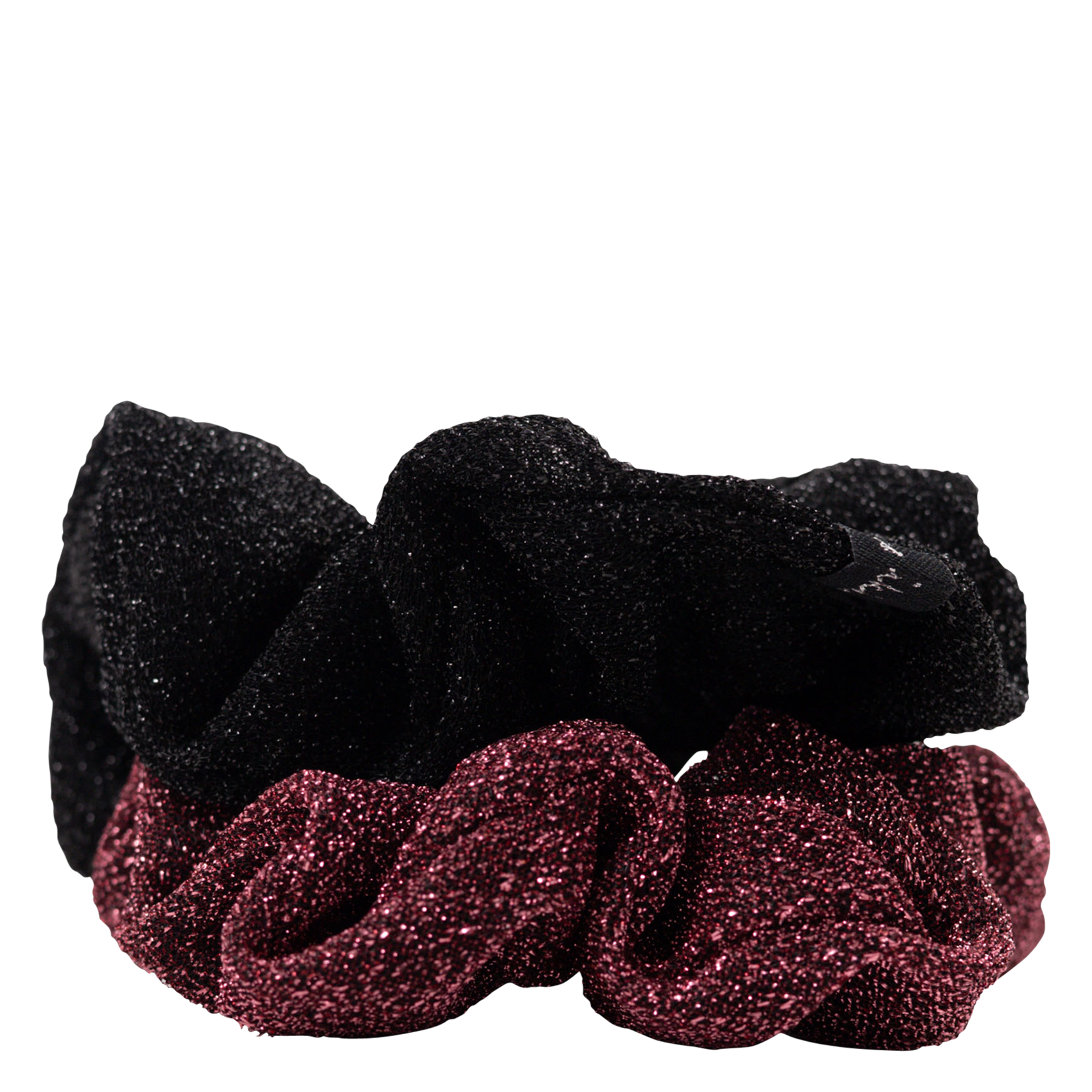 Lot de 2 chouchous pailletés | Noir